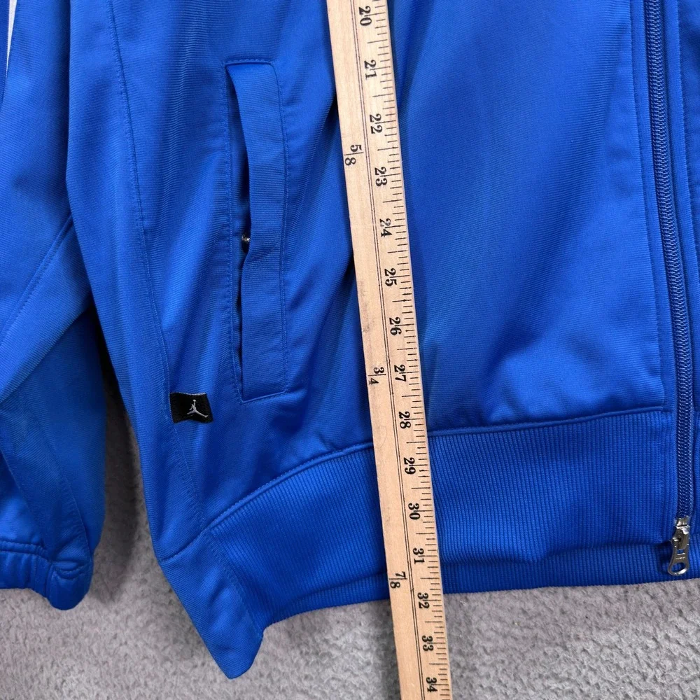 VTG Jordan Track Jacket Mens XXL Royal Blue White Stripe Full Zip Lounge Y2K